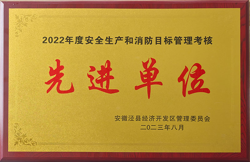 2022年度安全生產(chǎn)和消防目標管理考核先進單位